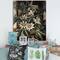 Designart - Vintage Flowers I - Traditional Print on Natural Pine Wood